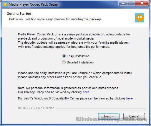 Media Player Codec Pack 4 4 1 Free Download